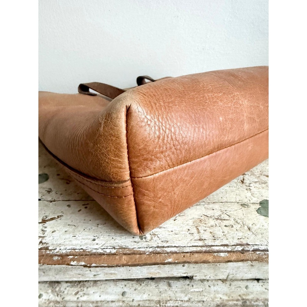 Madewell Medium Leather Transport Tote Crossbody‎ Bag English Saddle Leather - Picture 4 of 10